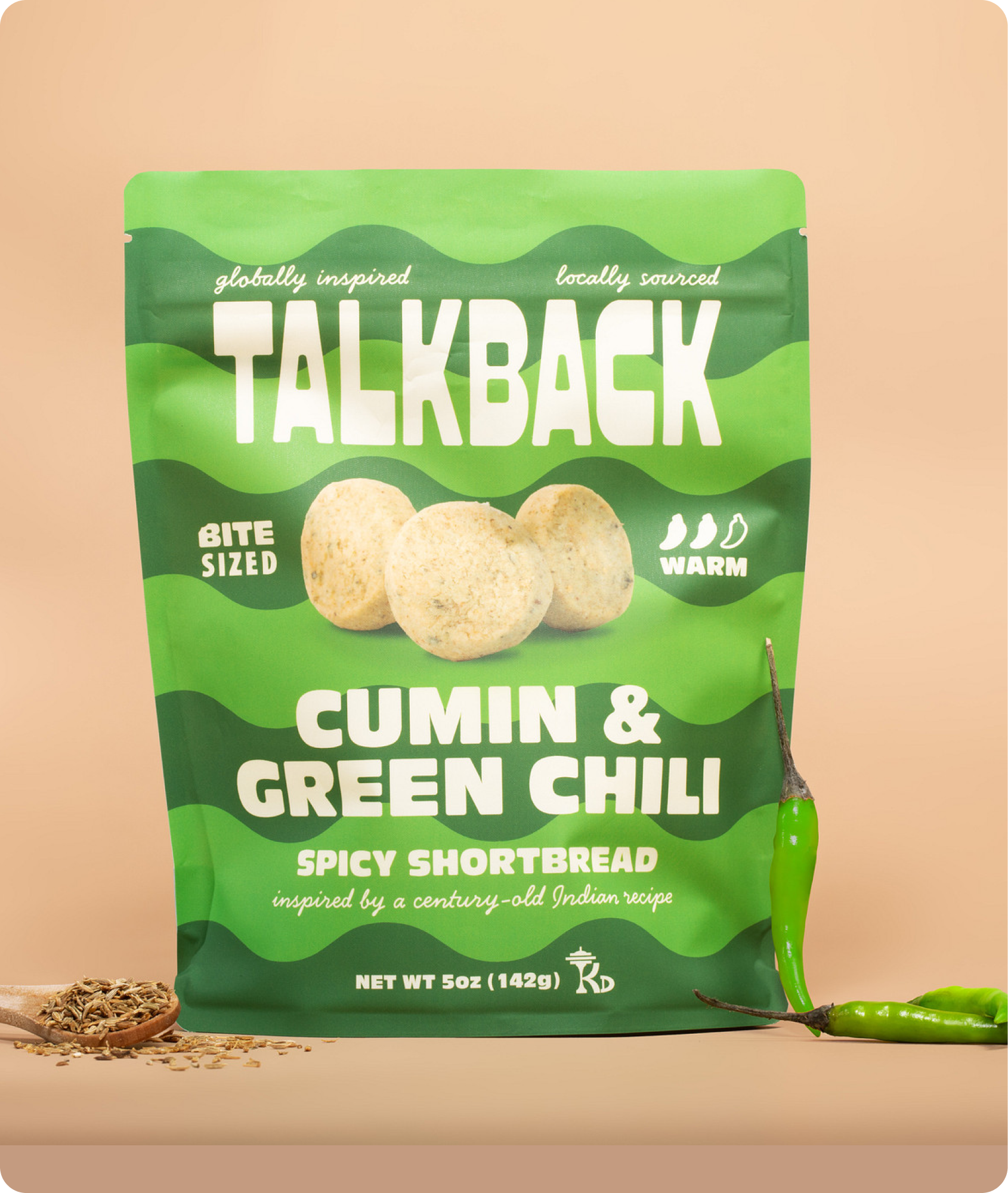 Cumin & Green Chili Shortbread